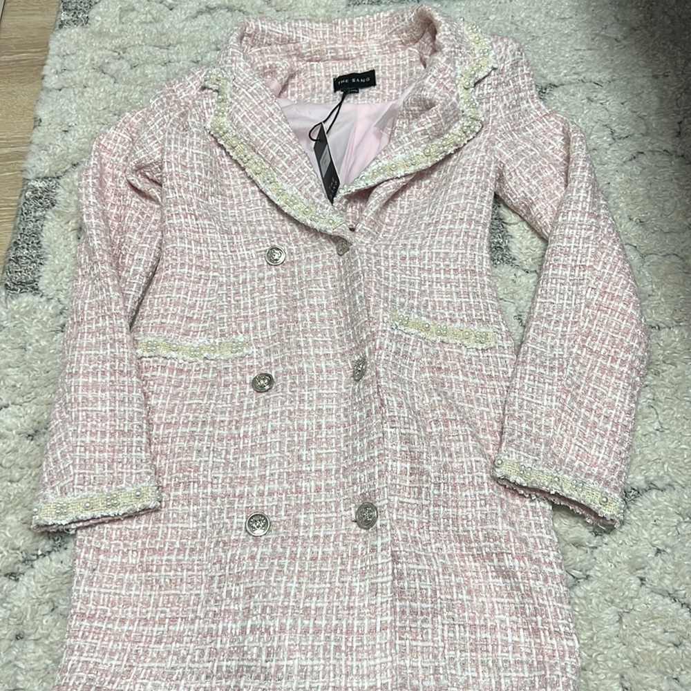 The Sang tweeted long sleeve dress